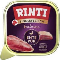 RINTI Singlefleisch Exclusive Nassfutter Hund, Adult 10x150 g Ente