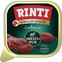 RINTI Singlefleisch Exclusive Nassfutter Hund, Adult 10x150 g Hirsch