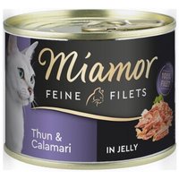 Miamor Feine Filets in Jelly Thunfisch und Calamari 12x185 g