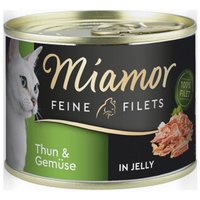 Miamor Feine Filets in Jelly Thunfisch und Gemüse 24x185 g