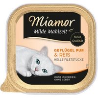Miamor Milde Mahlzeit Geflügel pur und Reis 64x100 g
