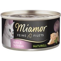 Miamor Feine Filets Naturelle Huhn und Schinken 48x80 g