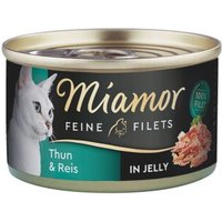 Miamor Feine Filets in Jelly Heller Thunfisch und Reis 24x100 g