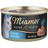 Miamor Feine Filets in Jelly Thunfisch und Shrimps 96x100 g