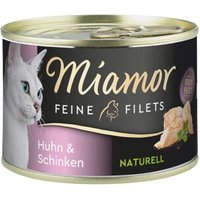 Miamor Feine Filets Naturell Huhn und Schinken 12x156 g