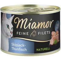 Miamor Feine Filets Naturell Skipjack-Thunfisch 12x156 g