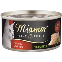 Miamor Feine Filets Naturelle Huhn und Shrimps 48x80 g
