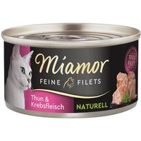 Miamor Feine Filets Naturelle Thun und Krebsfleisch 48x80 g
