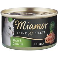Miamor Feine Filets in Jelly Heller  Thunfisch und Gemüse 24x100 g