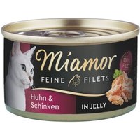 Miamor Feine Filets in Jelly Huhn und Schinken 96x100 g