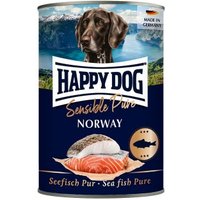 HAPPY DOG Sensible Pure Nassfutter Hund Adult 6x400 g Seefisch