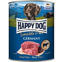 HAPPY DOG Sensible Pure Nassfutter Hund Adult 6x800 g Rind