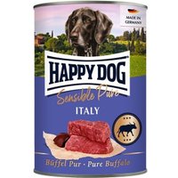 HAPPY DOG Sensible Pure Nassfutter Hund Adult 6x400 g Büffel