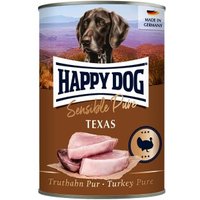 HAPPY DOG Sensible Pure Nassfutter Hund Adult 6x400 g Truthahn
