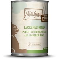 MjAMjAM Nassfutter Katze Adult, Purer Fleischgenuss 6x400 g Rind