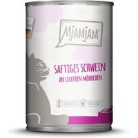 MjAMjAM Nassfutter Katze Adult 6x400 g Schwein und Möhre