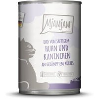 MjAMjAM Nassfutter Katze Adult, Duo 6x400 g Huhn und Kaninchen