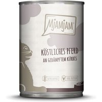 MjAMjAM Nassfutter Katze Adult 6x400 g Pferd und Kürbis