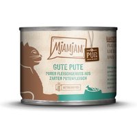 MjAMjAM Nassfutter Katze Adult, Purer Fleischgenuss 6x200 g Pute