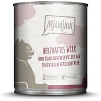 MjAMjAM Nassfutter Katze Adult 6x800 g Wild und Kaninchen