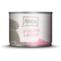 MjAMjAM Nassfutter Katze Adult 6x200 g Huhn und Wildlachs