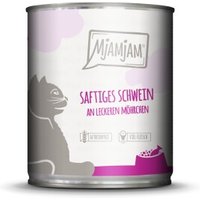 MjAMjAM Nassfutter Katze Adult 6x800 g Schwein und Möhre