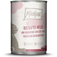 MjAMjAM Nassfutter Katze Adult 6x400 g Wild und Kaninchen