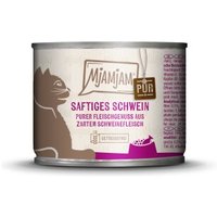 MjAMjAM Nassfutter Katze Adult, Purer Fleischgenuss 6x200 g Schwein