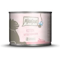 MjAMjAM Nassfutter Katze Kitten, Huhn mit Lachsöl 6x200 g