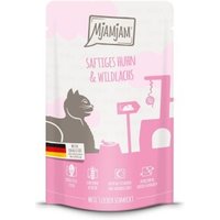 MjAMjAM Nassfutter Katze Adult, Quetschie, Huhn und Wildlachs 12x125 g