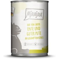 MjAMjAM Nassfutter Katze Adult, Duo 6x400 g Ente und Pute