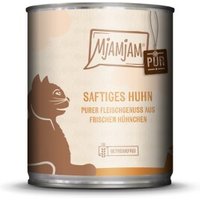MjAMjAM Nassfutter Katze Adult, Purer Fleischgenuss 6x800 g Huhn