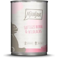 MjAMjAM Nassfutter Katze Adult 6x400 g Huhn und Wildlachs