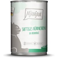 MjAMjAM Nassfutter Katze Adult 6x400 g Huhn und Brokkoli