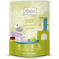 MjAMjAM Nassfutter Katze Senior, Quetschie, Ente und Kaninchen 6x300 g