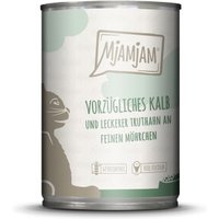 MjAMjAM Nassfutter Katze Adult 6x400 g Kalb und Truthahn