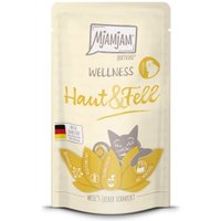 MjAMjAM Nassfutter Katze Adult, Wellness Haut & Fell 12x125 g Huhn