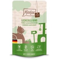 MjAMjAM Nassfutter Katze Adult, Quetschie Purer Fleischgenuss, Rind 12x125 g