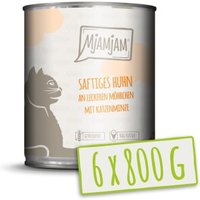 MjAMjAM Nassfutter Katze Adult 6x800 g Huhn an Möhrchen