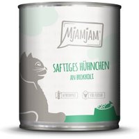 MjAMjAM Nassfutter Katze Adult 6x800 g Huhn und Brokkoli