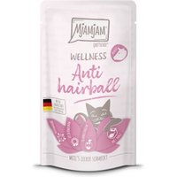 MjAMjAM Nassfutter Katze Wellness - Anti Hairball 12 x 125 g Rind