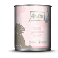 MjAMjAM Nassfutter Katze Kitten, Huhn mit Lachsöl 6x800 g