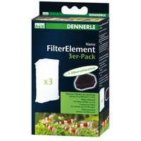 DENNERLE Nano Eckfilter, Ersatzkartusche 3er