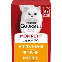 GOURMET Mon Petit Intense 8x6x50g mit Ente, Huhn, Truthahn
