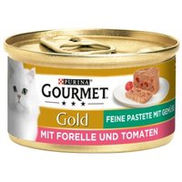 GOURMET Gold Feine Pastete 12x85g Forelle und Tomaten
