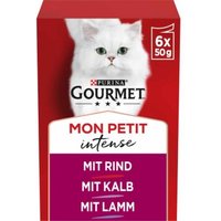 GOURMET Mon Petit Intense 8x6x50g mit Rind, Kalb, Lamm