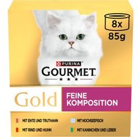 GOURMET Gold Feine Komposition Mix 8 x 85 g
