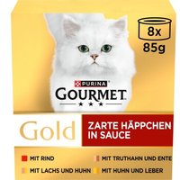 GOURMET Gold Zarte Häppchen 8 x 85 g
