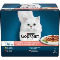 GOURMET Perle Erlesene Streifen in Sauce Sorten Mix 24x85 g