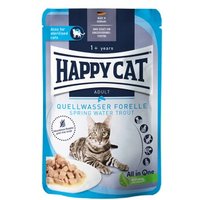 HAPPY CAT Culinary Nassfutter Katze Adult, Quellwasser Forelle, Meat in Sauce 20x85 g
